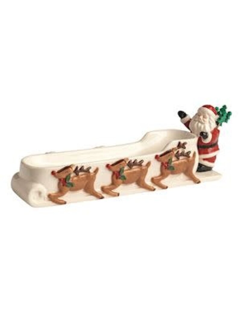 Mud Pie Mud Pie Holiday Cracker Dish Santa Sleigh