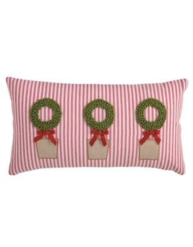 Mud Pie Mud Pie Holiday Xmas Topiary Pillow Lumbar