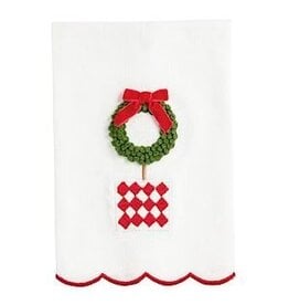Mud Pie Mud Pie Holiday Xmas Topiary Towel Wreath
