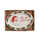 Mud Pie Mud Pie Holiday Sentiment Plate Oh So Merry