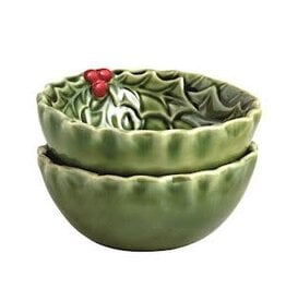 Mud Pie Mud Pie Holiday Holly Tidbit Dish Set