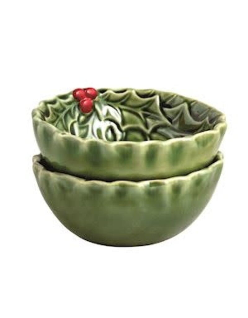 Mud Pie Mud Pie Holiday Holly Tidbit Dish Set