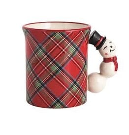 Mud Pie Mud Pie Holiday Figural Handle Mug Snowman