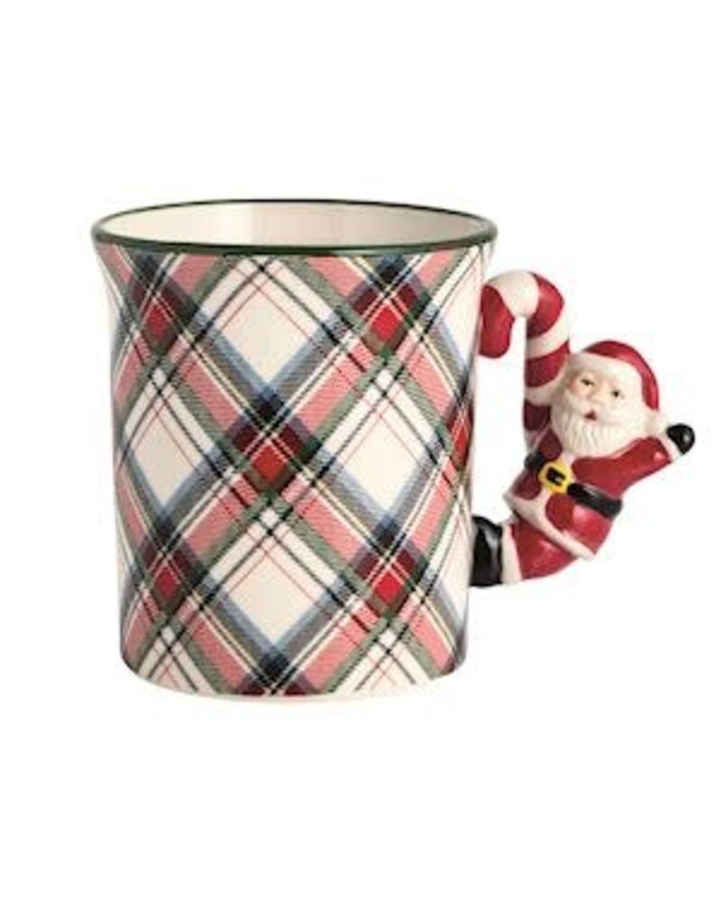Mud Pie Mud Pie Holiday Figural Handle Mug Santa