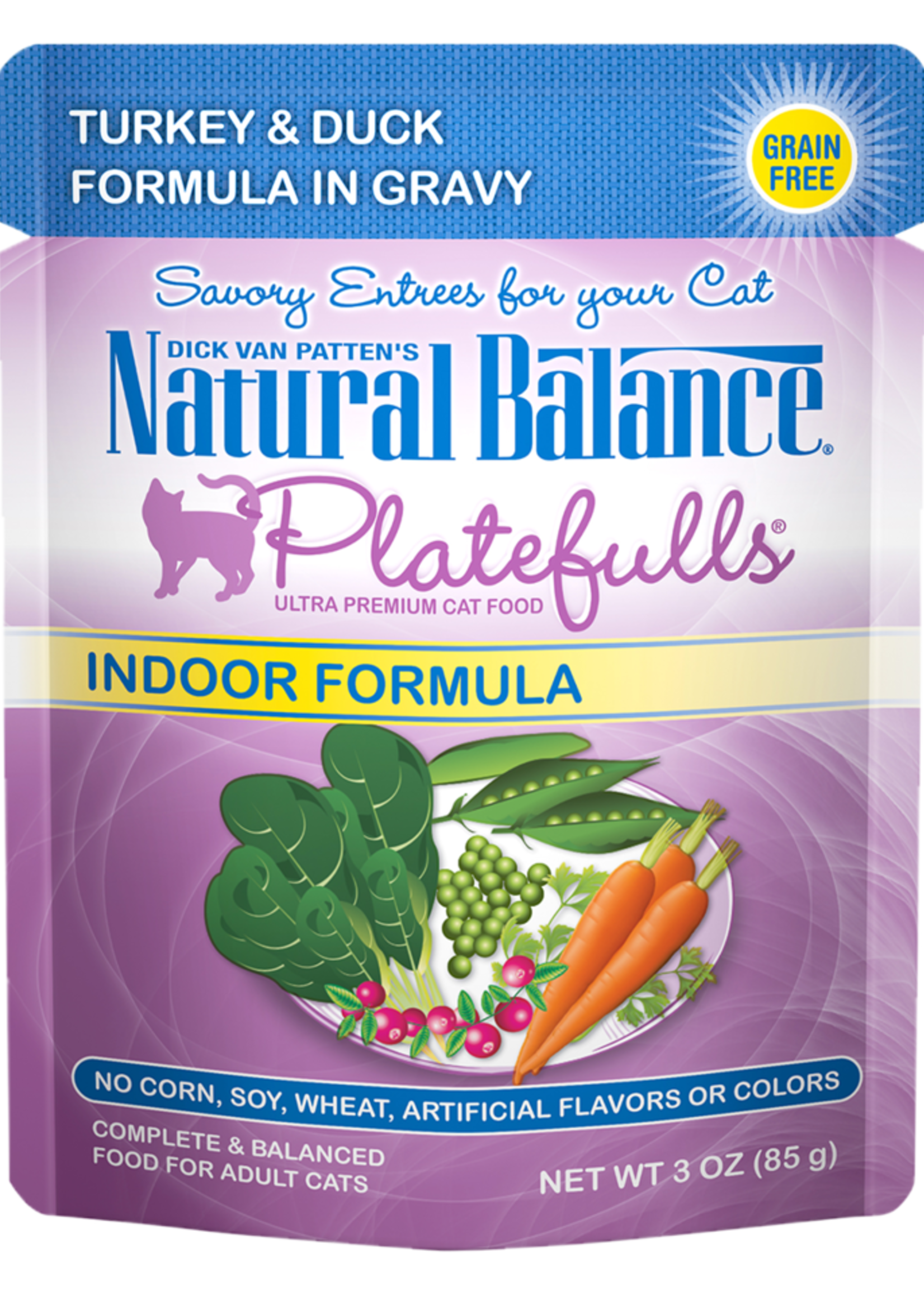 NATURAL BALANCE PET FOODS INC NB Platefulls / Indoor / Turkey & Duck 3oz