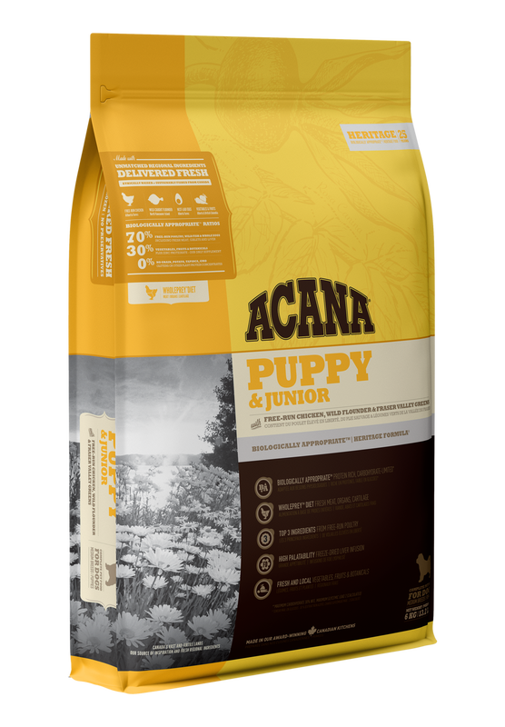 Acana Acana Puppy & Junior - Chicken Flounder & Greens 11.4kg