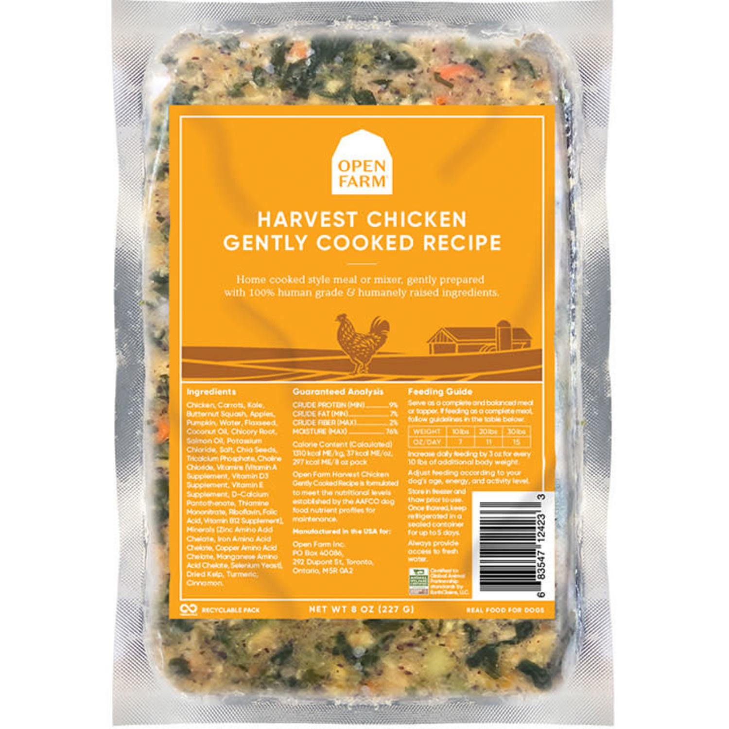 Open Farm Gently Cooked Chicken 8 oz Dog Lounge