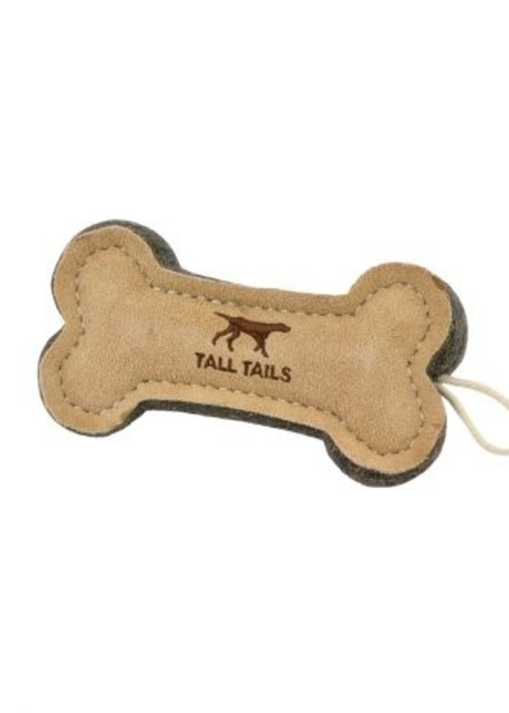 Tall Tails Tall Tails Natural Leather & Wool Bone 6"