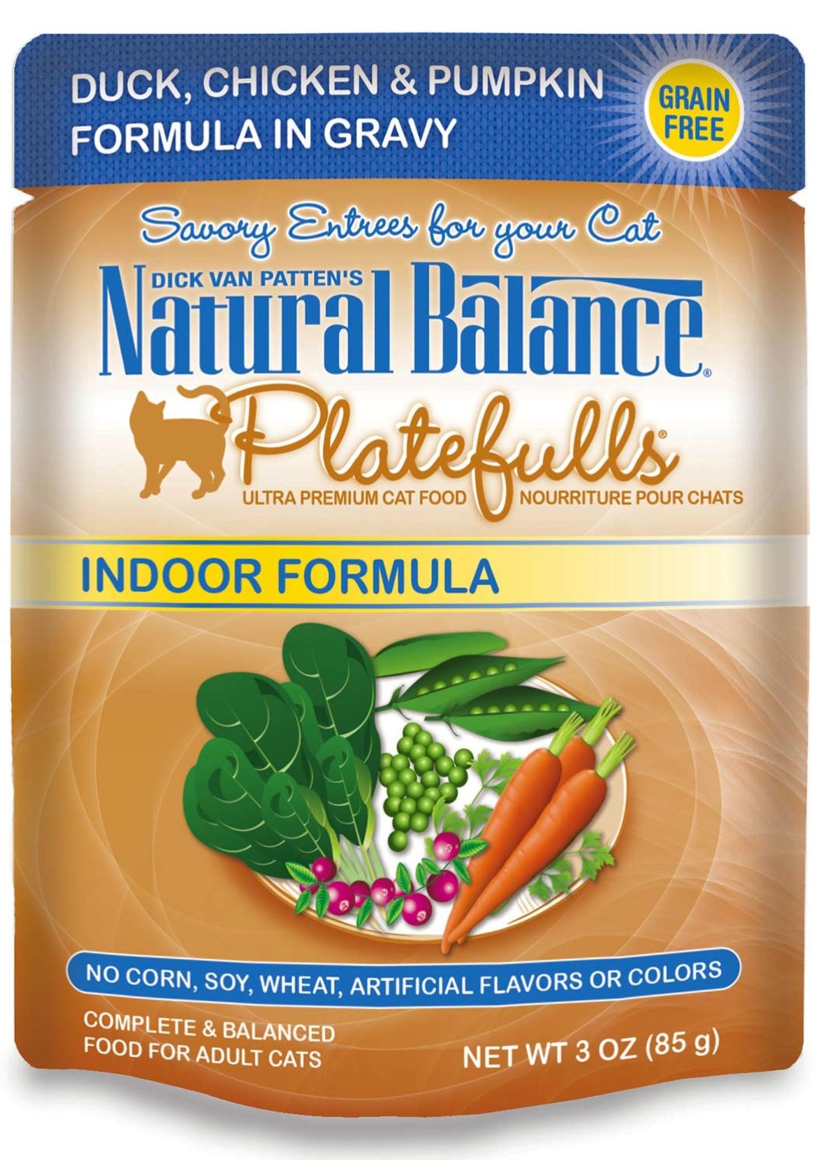 NATURAL BALANCE PET FOODS INC NB Platefulls / Indoor / Duck, Chicken & Pumpkin 3oz