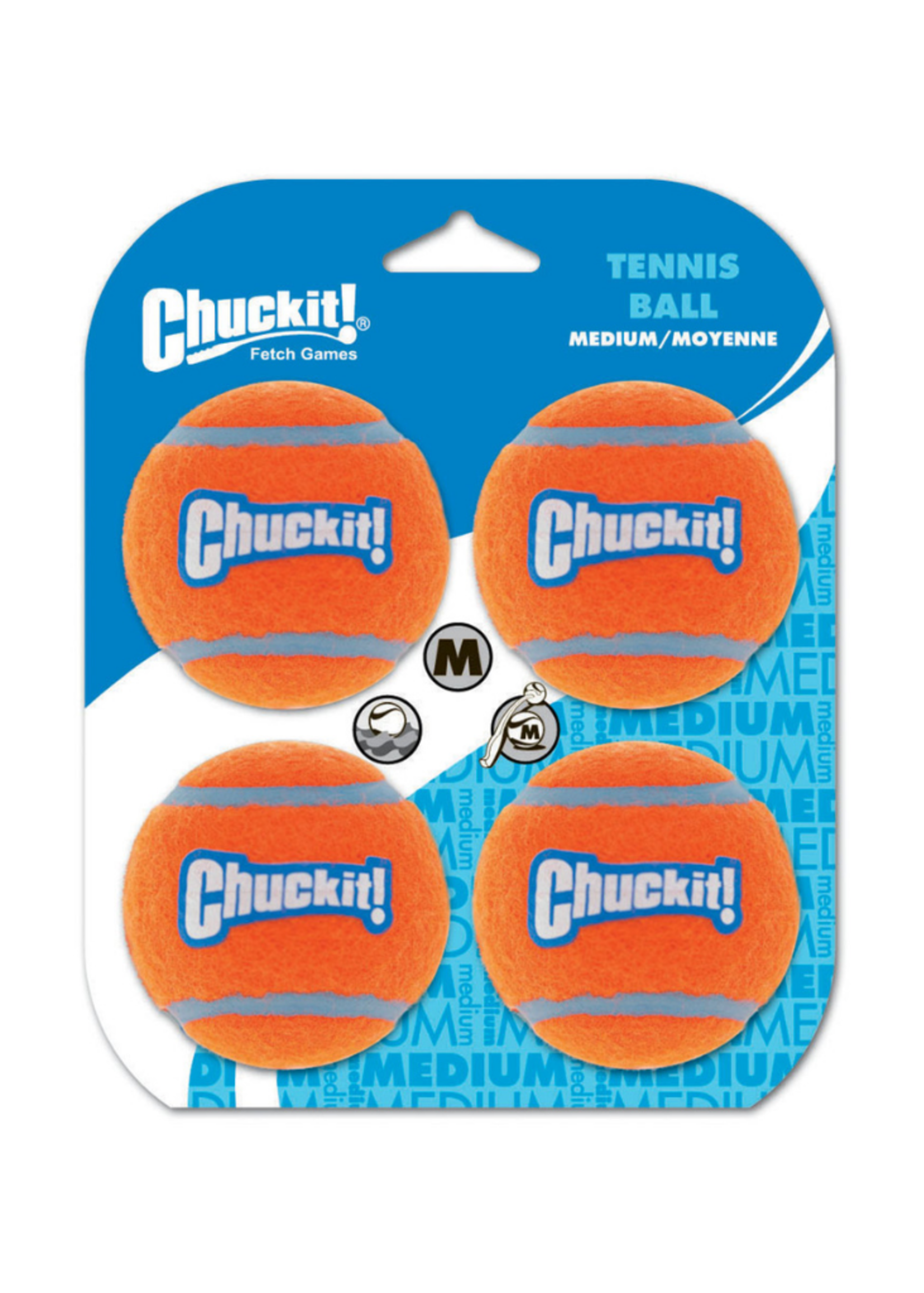 Chuckit! Tennis Ball Medium (4 pk)