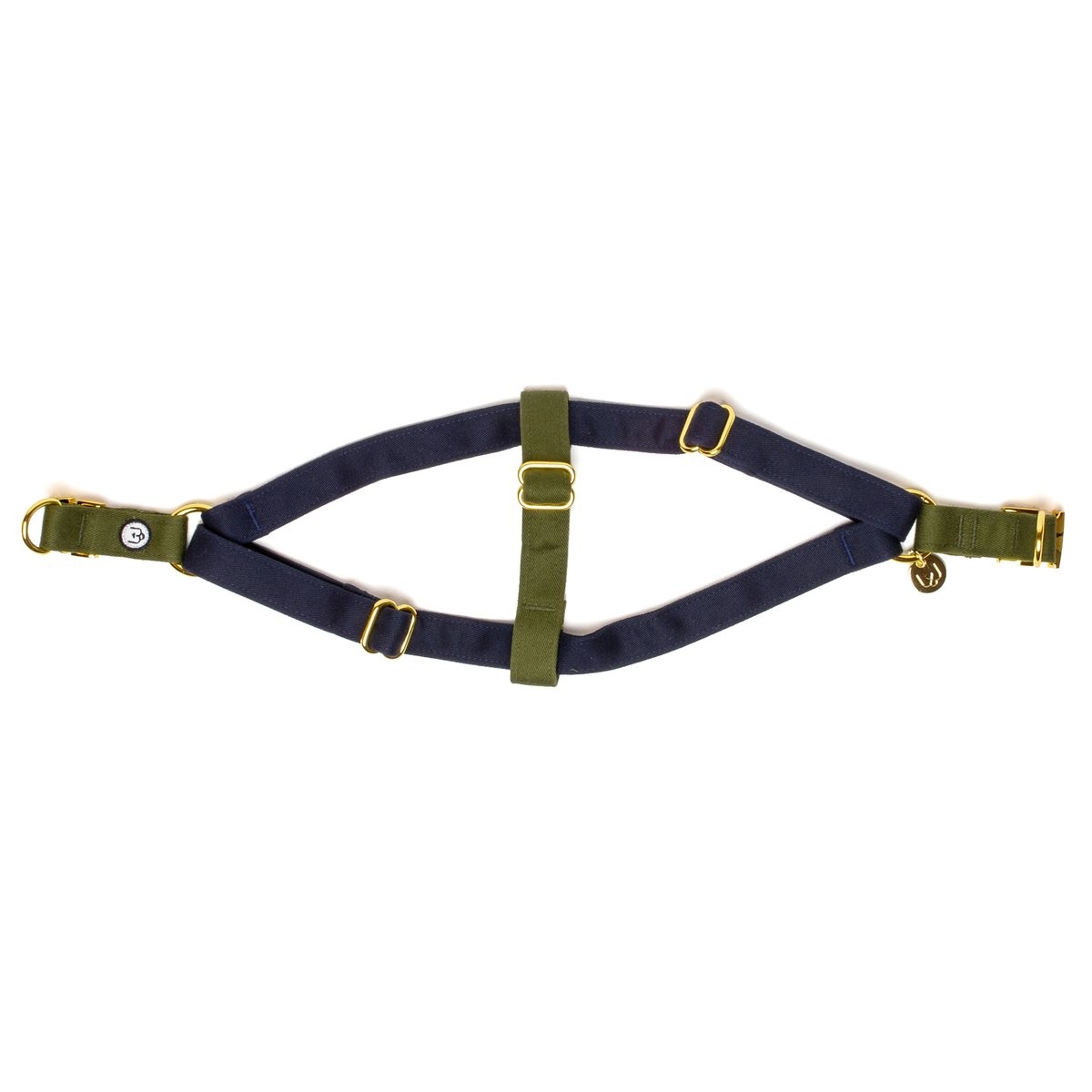 Eat Play Wag Eat Play Wag - Navy Olive Step-In Harness