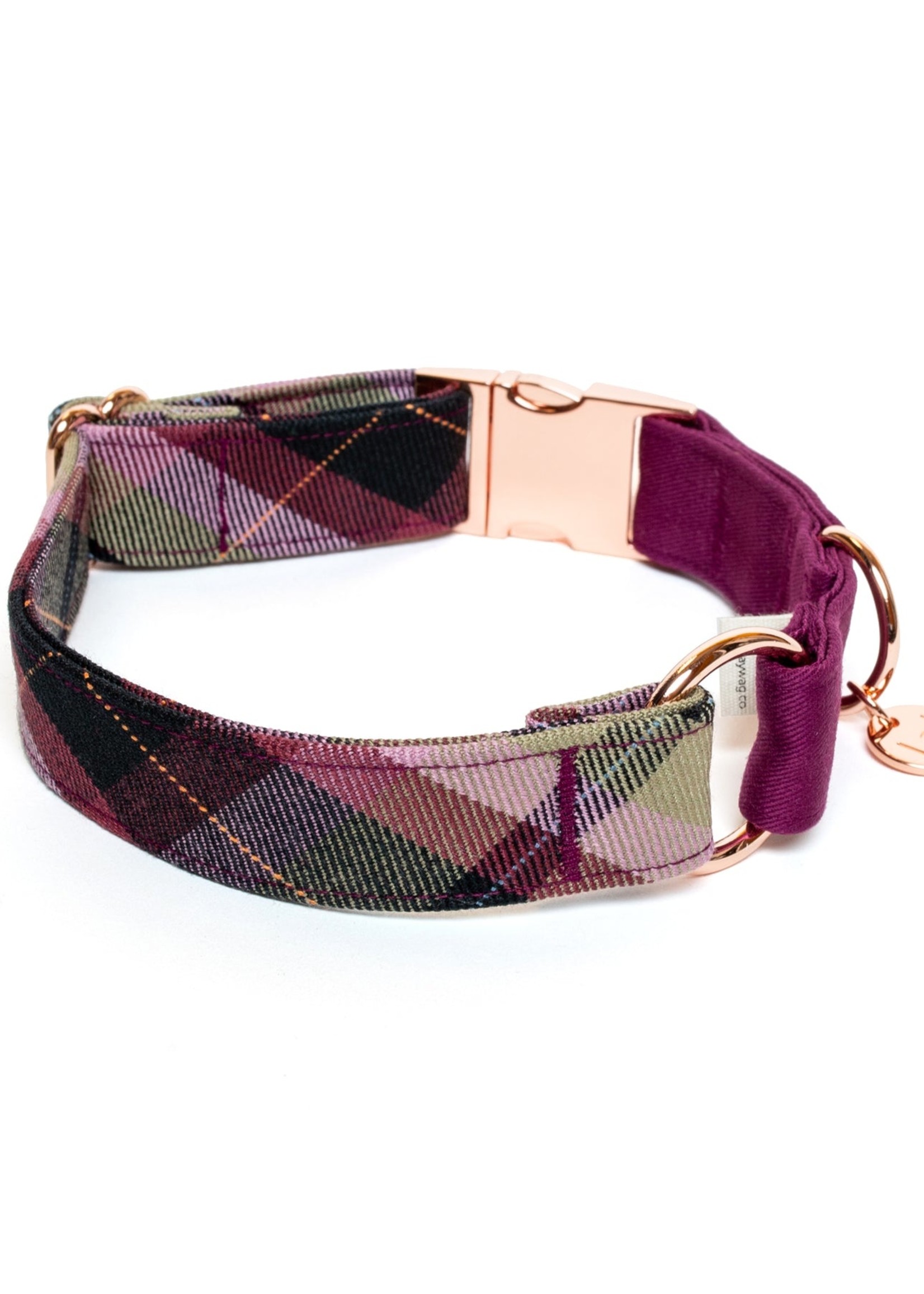 Eat Play Wag Eat Play Wag - Plum Plaid Collar