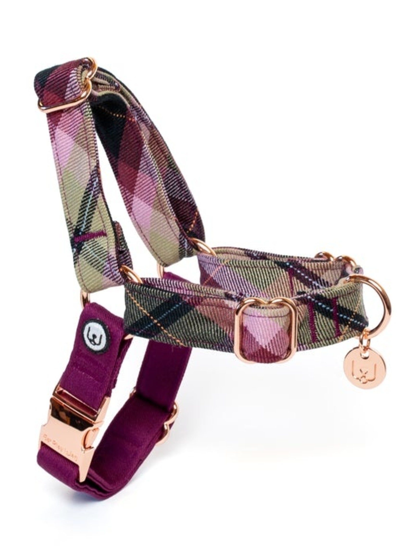 Eat Play Wag Eat Play Wag - Plum Plaid No-Pull Harness