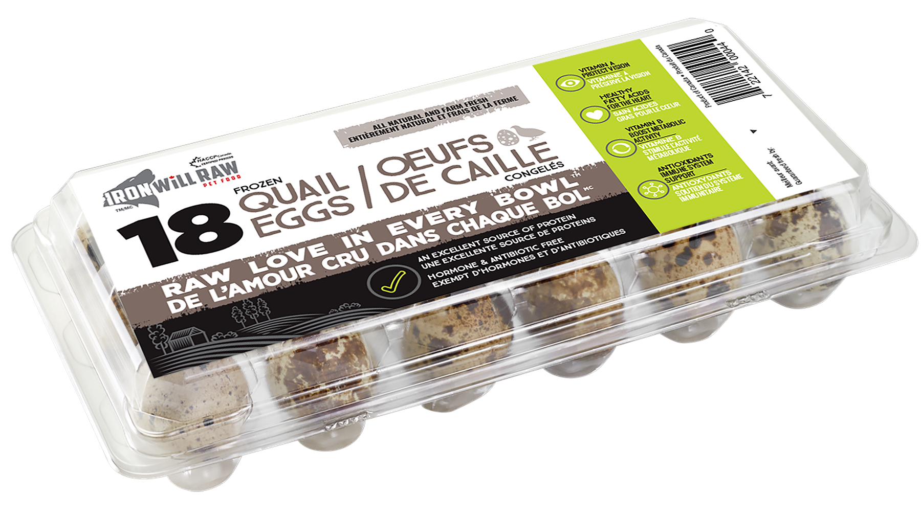 Iron Will Quail Eggs (18ct.) Dog Lounge