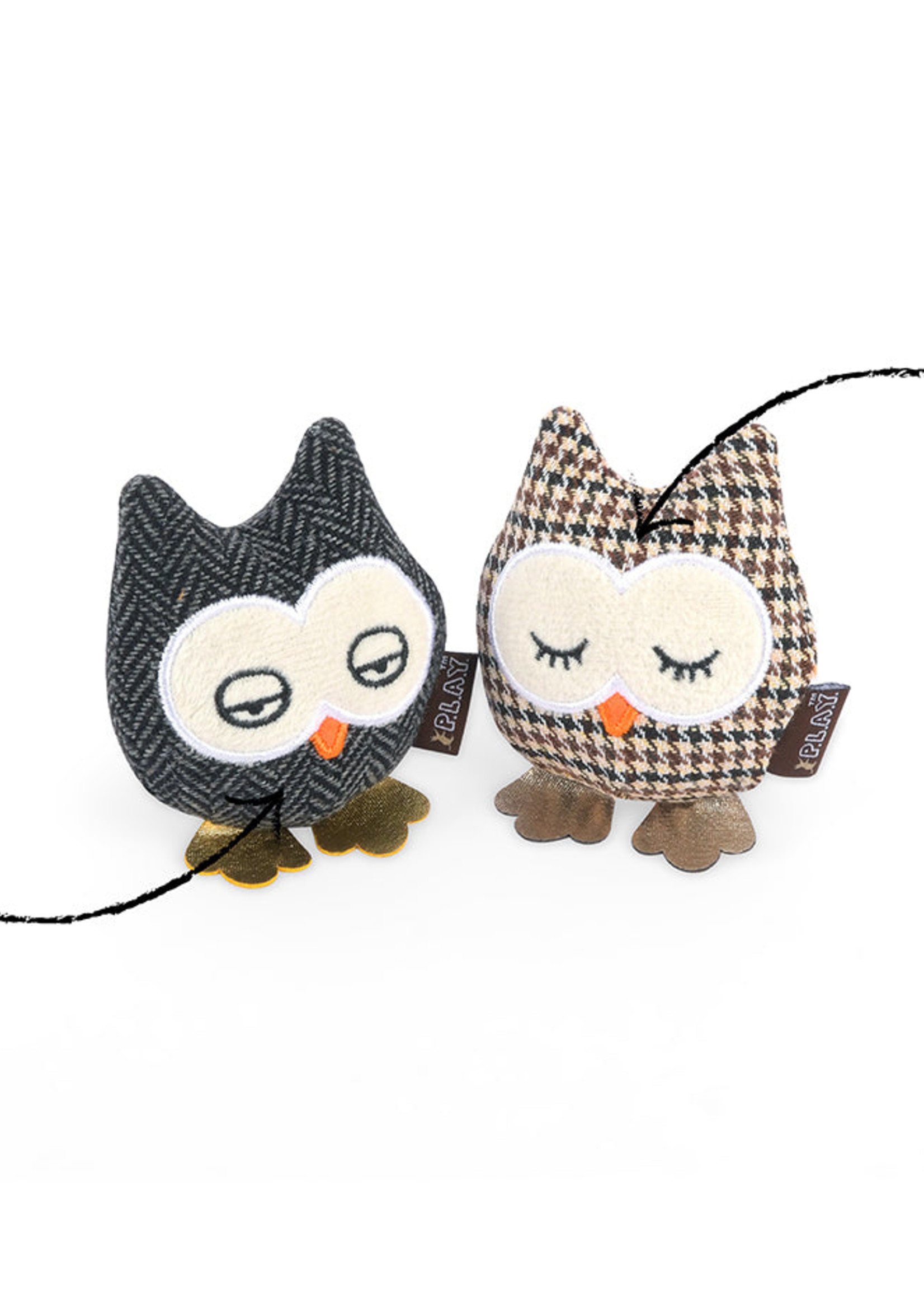 P.L.A.Y. Feline Frenzy Catnip Toy - Hooti-ful Owls