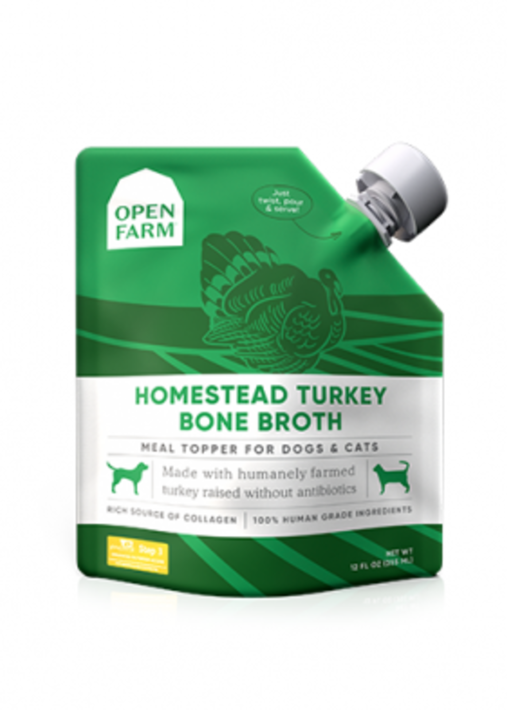 Open Farm Open Farm Homestead Turkey Bone Broth 12 oz