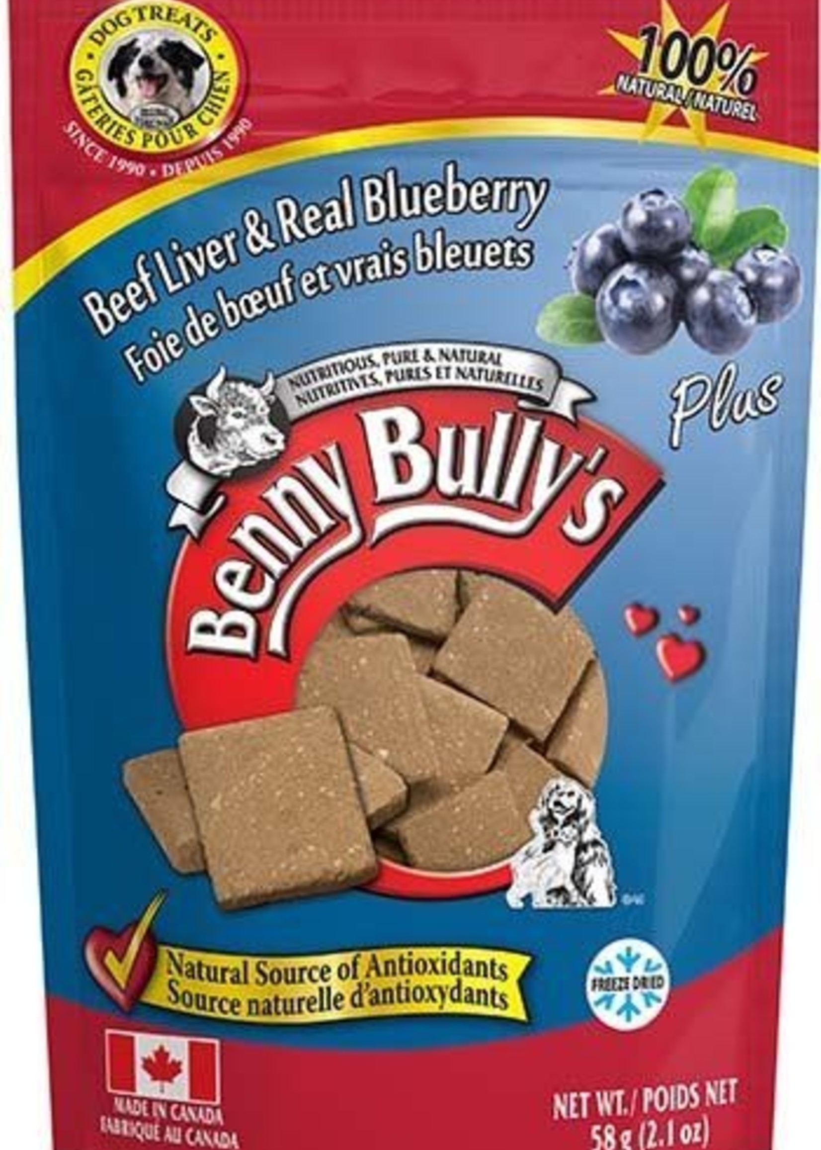 Benny Bullys Benny Bully's Beef Liver & Blueberry 58g