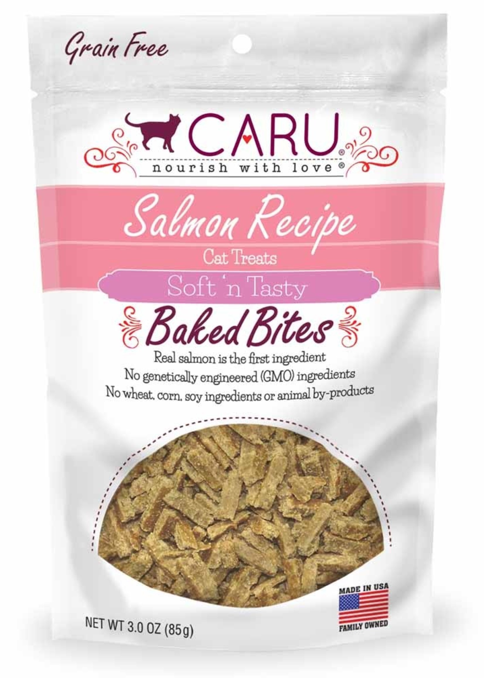 caru CARU Soft 'n Tasty Baked Bites Salmon Recipe 3.0oz