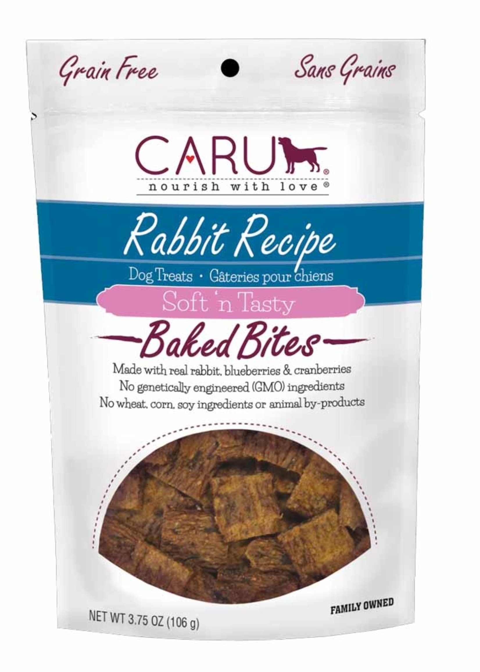 caru CARU Soft 'n Tasty Baked Bites Rabbit Recipe 3.75oz