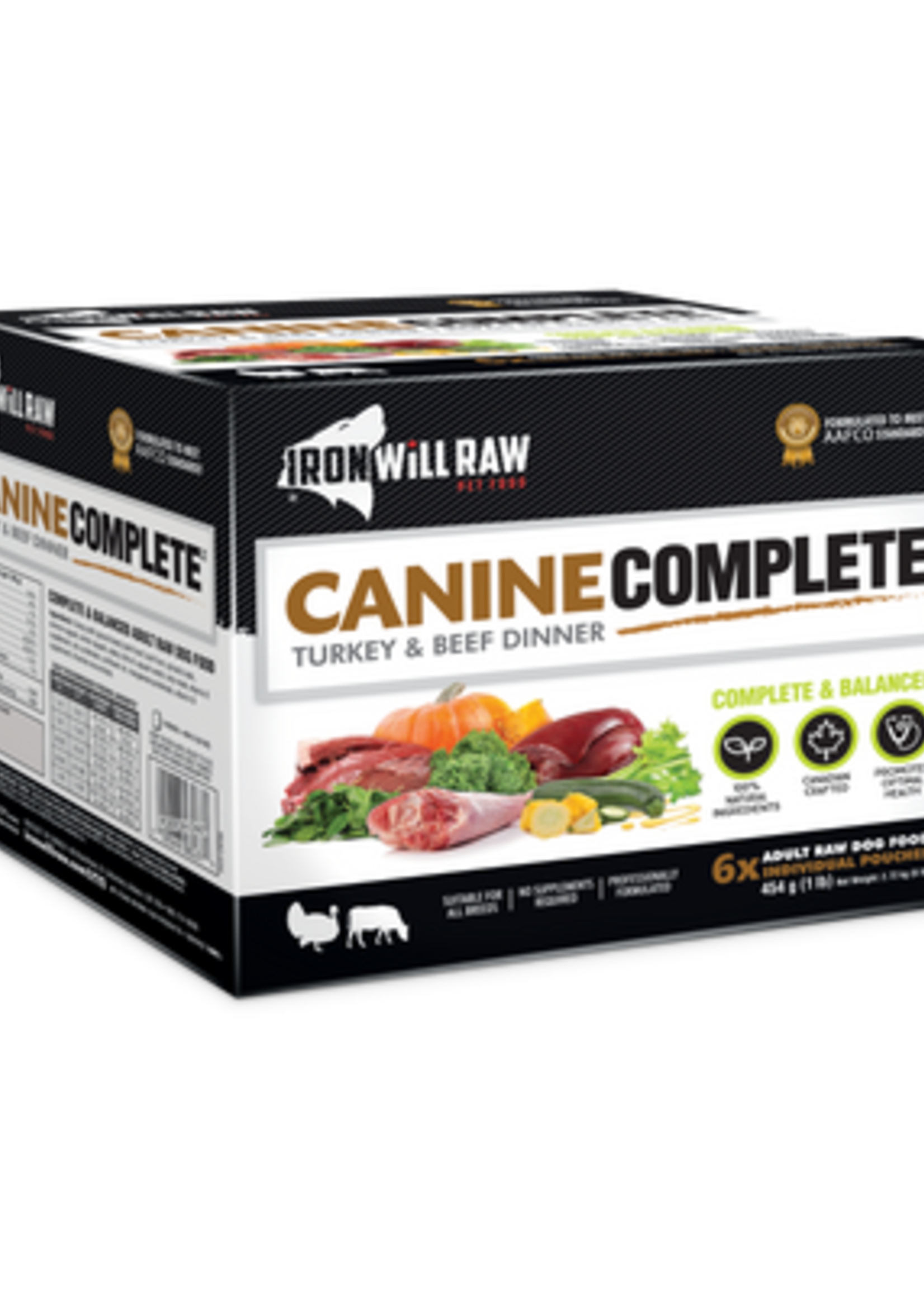 Iron Will Iron Will Raw Canine Complete Turkey & Beef Dinner