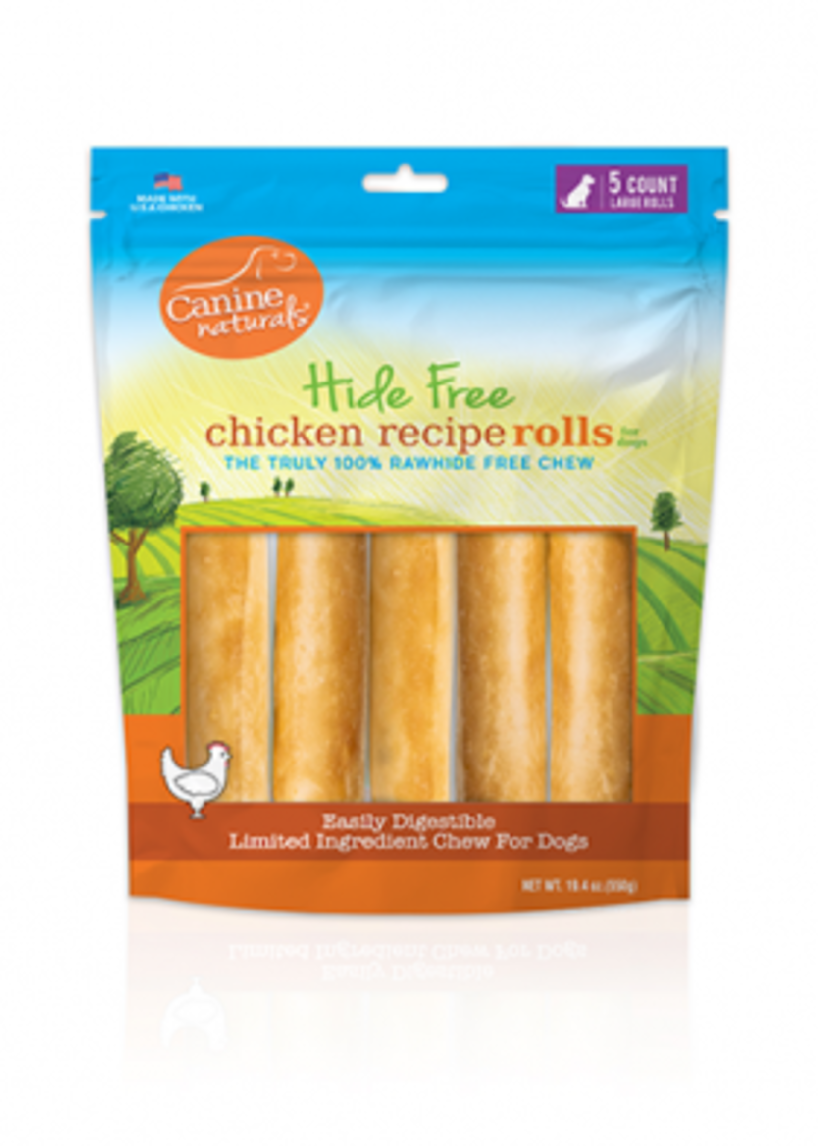 canine naturals Canine Naturals 7"- Chicken Recipe Roll 5PKG