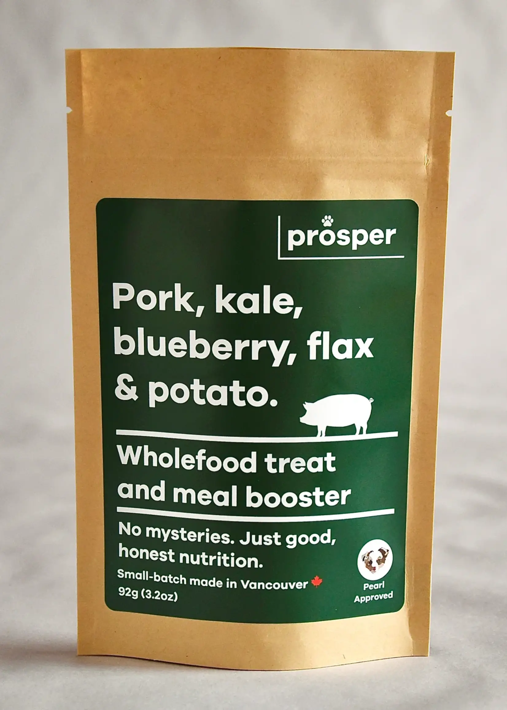 Prosper-Pork, Kale, Blueberry, Flax & Potato