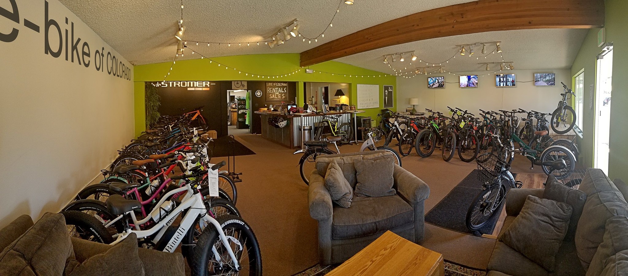 Interior of e-bike of Colorado