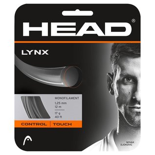 HEAD Cordage de Tennis Head Lynx Anthracite Noir 16G - 40ft -20m
