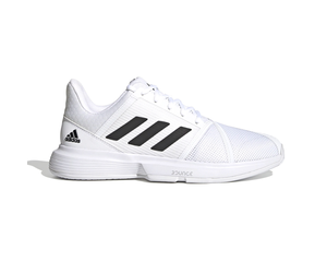 Adidas courtjam bounce white/black men's shoe discount