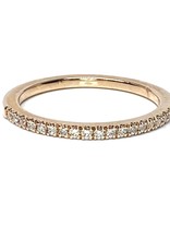 Nobles Metales Stackable 14kt Rose Gold Band with Diamonds