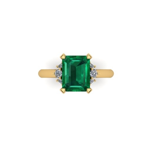 emerald engagement ring