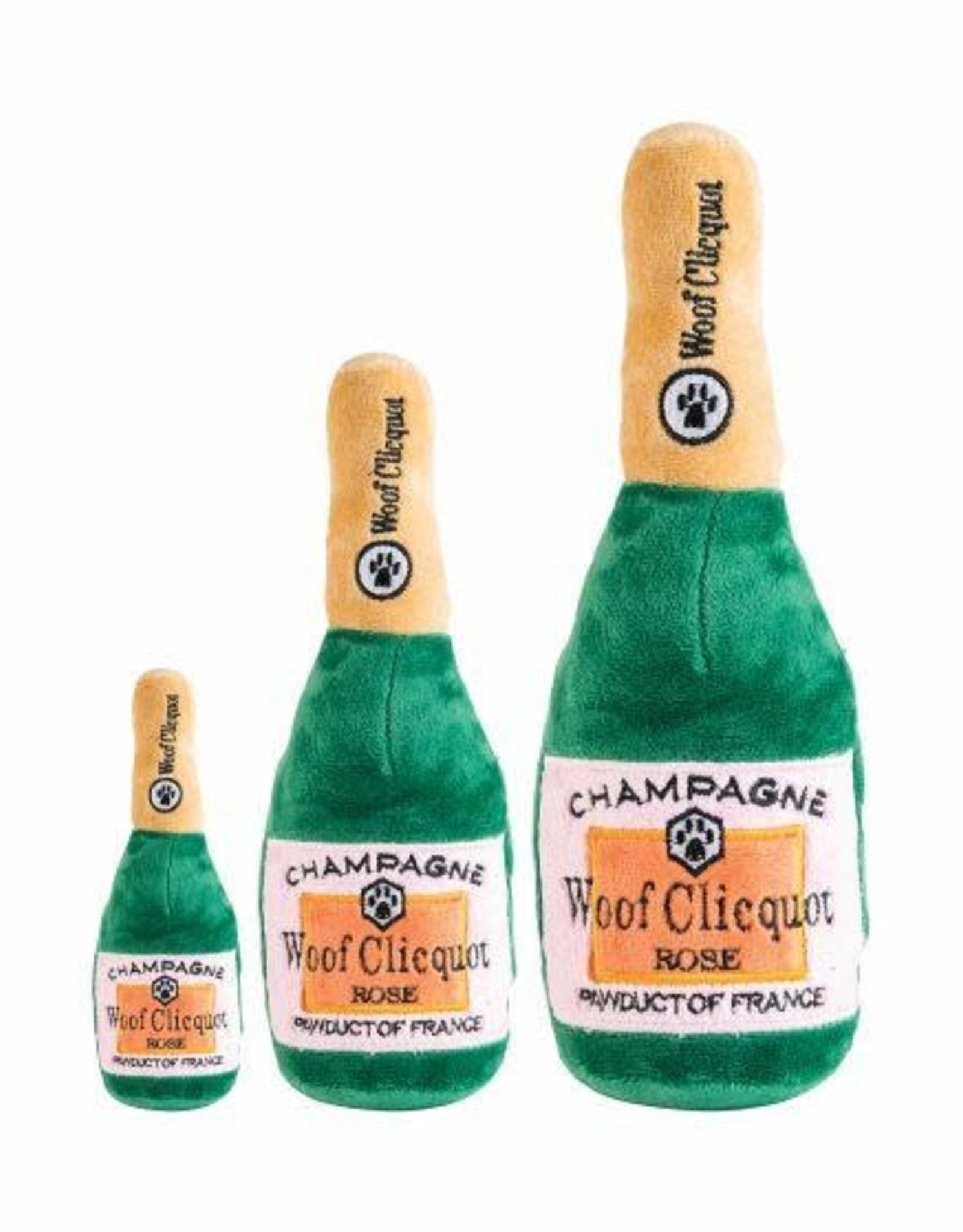 Haute Diggity Dog Woof Clicquot Rose Champagne Dog Toy