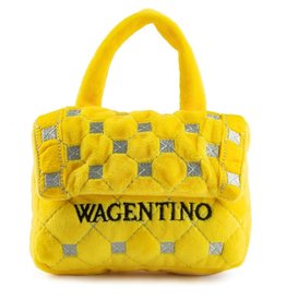 Haute Diggity Dog Wagentino Yellow Handbag Dog Toy
