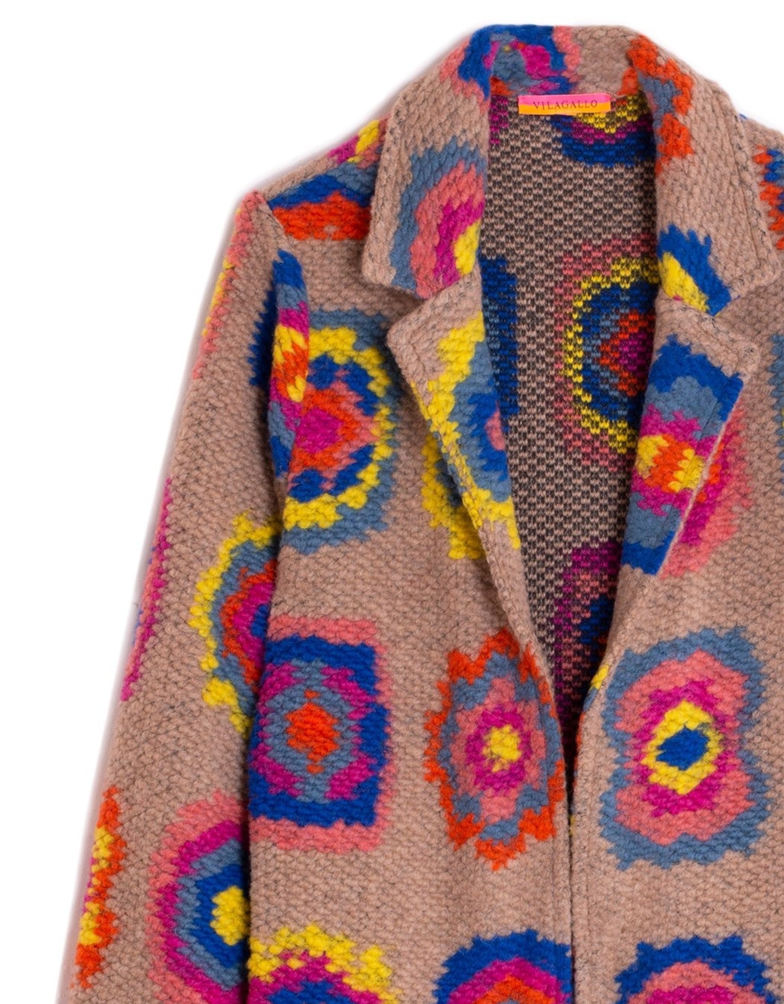 Vilagallo Piamonte Crochet Long Jacket