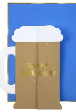 Meri Meri Meri Meri Happy Beerday Honeycomb  Birthday Card