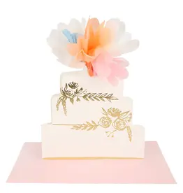 Meri Meri Meri Meri Floral Cake Stand-Up  Wedding Card