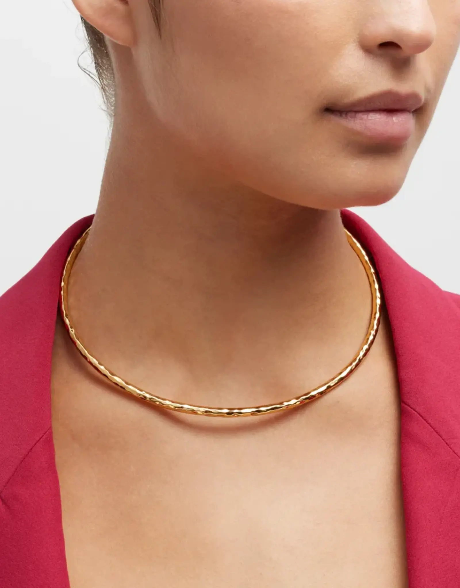 NEST Jewelry NEST Hammered Gold Collar Necklace