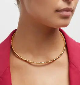 NEST Jewelry NEST Hammered Gold Collar Necklace