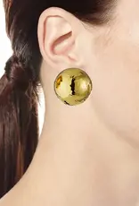 NEST Jewelry NEST Gold Hammered Dome Stud Earrings