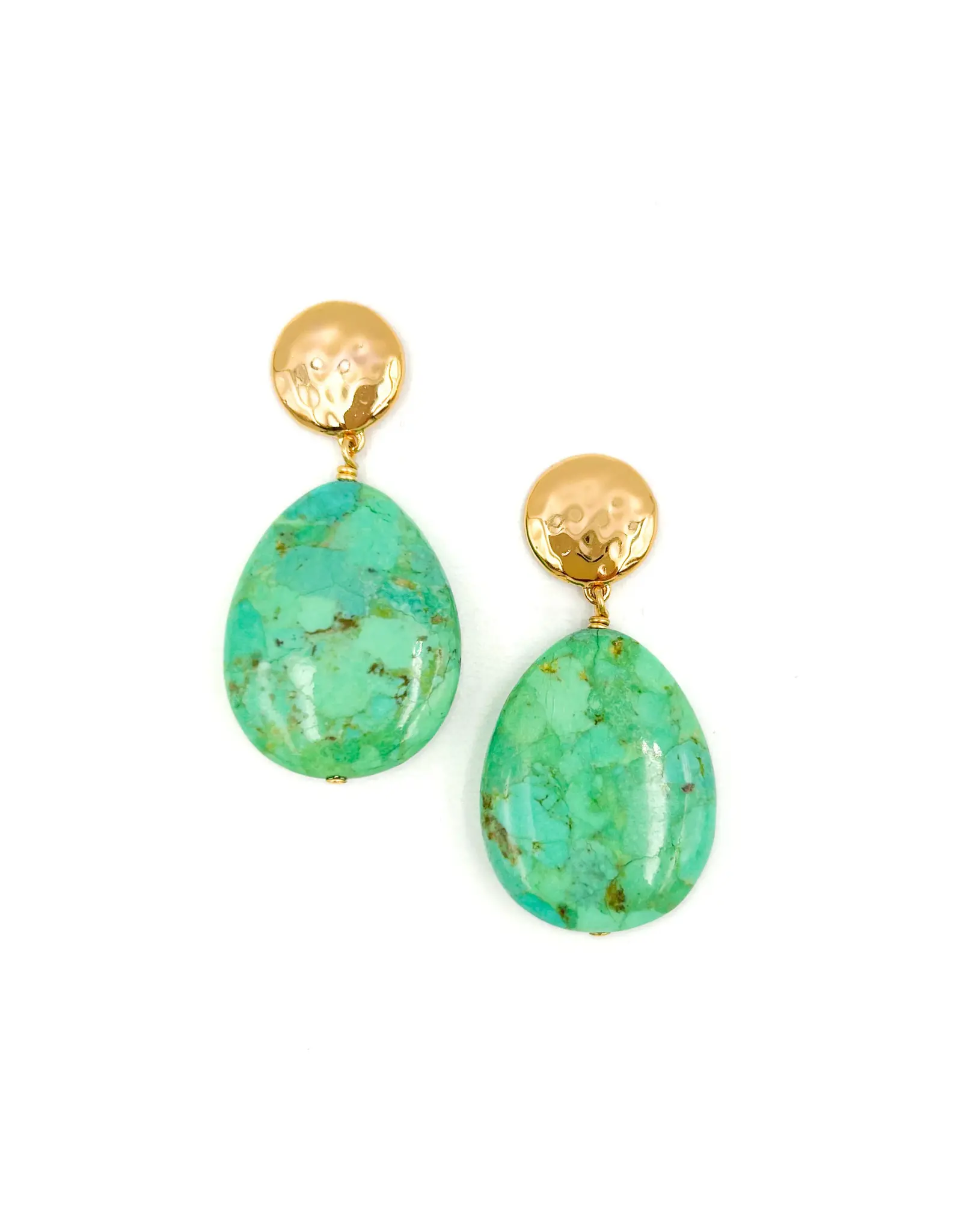 NEST Jewelry NEST Green Turquoise Teardrop Earrings