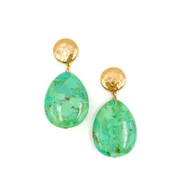 NEST Jewelry NEST Green Turquoise Teardrop Earrings