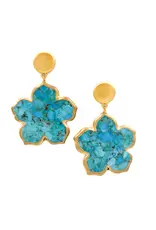 NEST Jewelry NEST Turquoise Flower Earrings