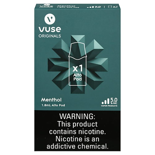  Vuse Vuse Alto 1.8ml Menthol 5% 1pk 
