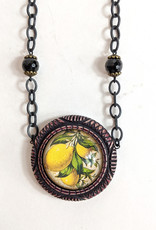 Hotcakes Design Resin Two Tone Necklace