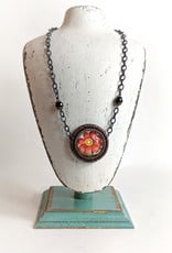 Hotcakes Design Resin Two Tone Necklace