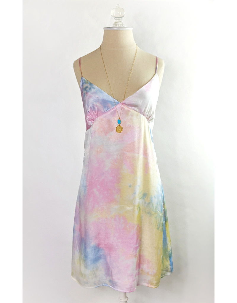 pastel slip dress