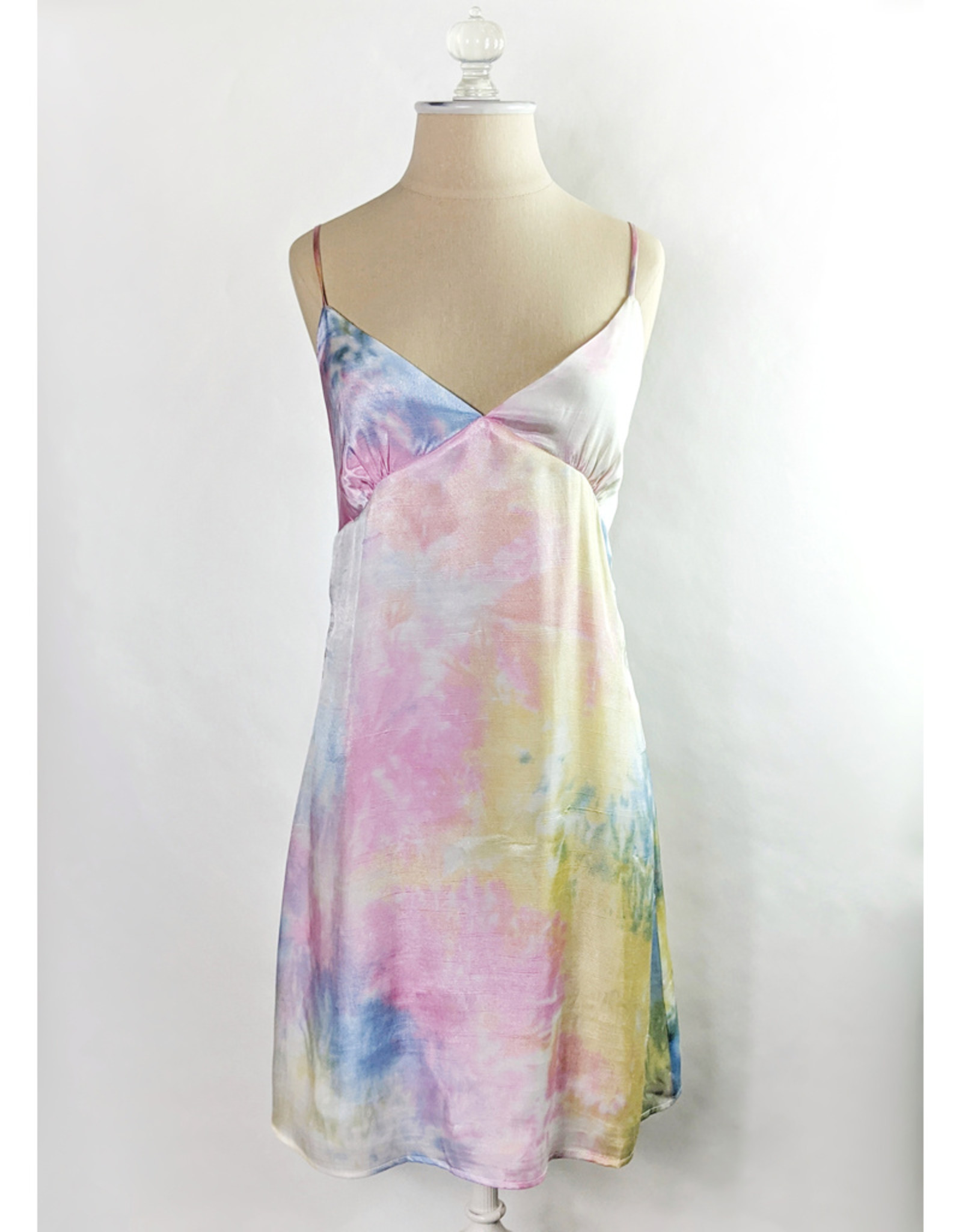 rainbow slip dress