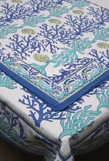 Natural Habitat Hand Blocked Tablecloth 60x60