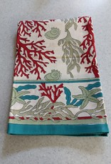 Natural Habitat Hand Blocked Tablecloth 60x60