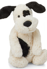 JellyCat Bashful Black & Cream Puppy Medium